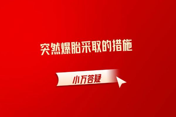 突然爆胎采取的措施